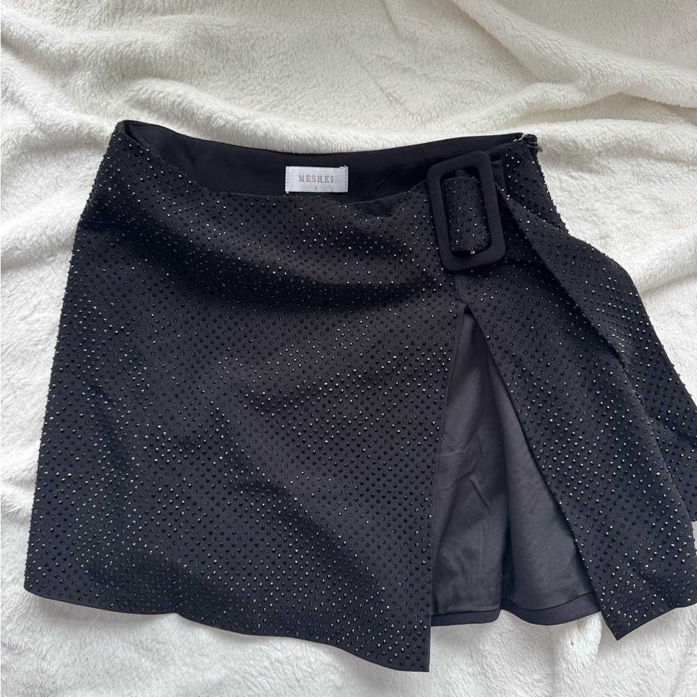 Meshki Diamanté Skirt with Slit